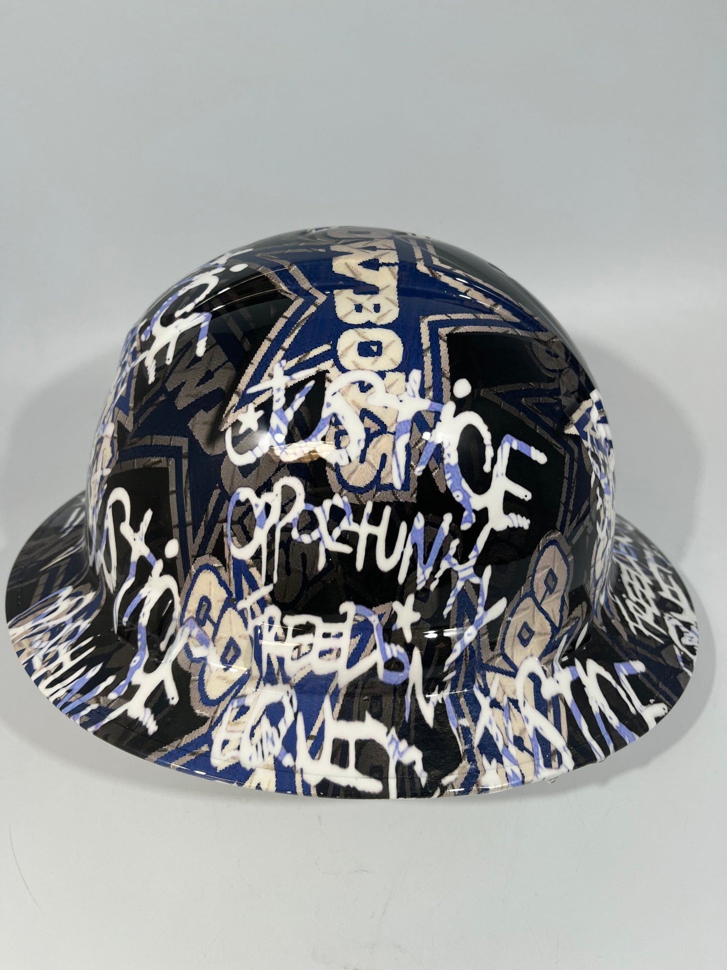 New Full Brim Hard Hat Custom Hydro Dipped DALLAS COWBOYS INSPIRE CHANGE