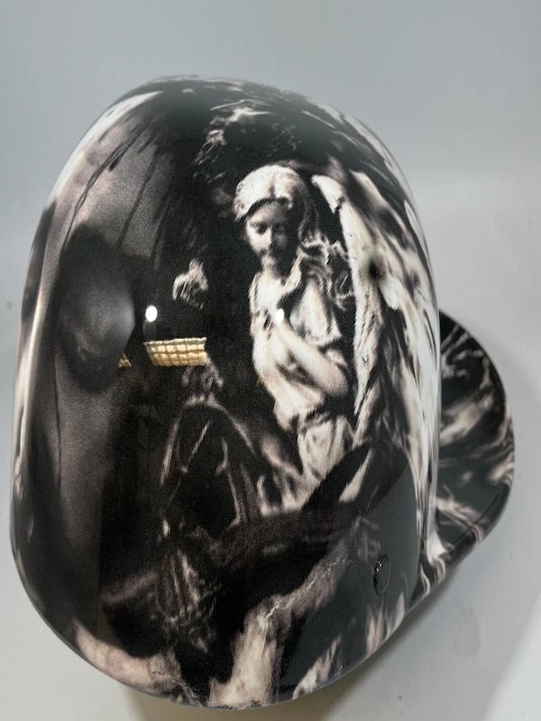 Baseball Cap Style Motorcycle Helmet Jesus