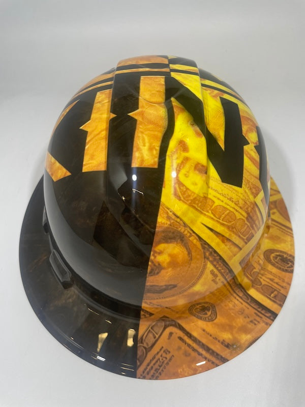 Full Brim Hard Hat Hydro Dipped KING