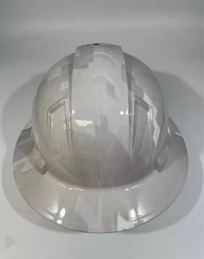 Full Brim Hard Hat Hydro Dipped DETROIT LIONS SALUTE TO SERVICE EDITION