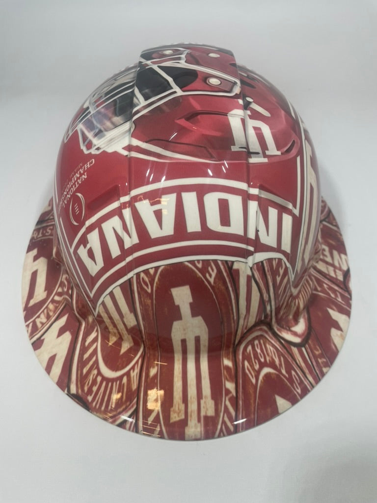 Full Brim Hard Hat Hydro Dipped Indiana Hoosier State Champs