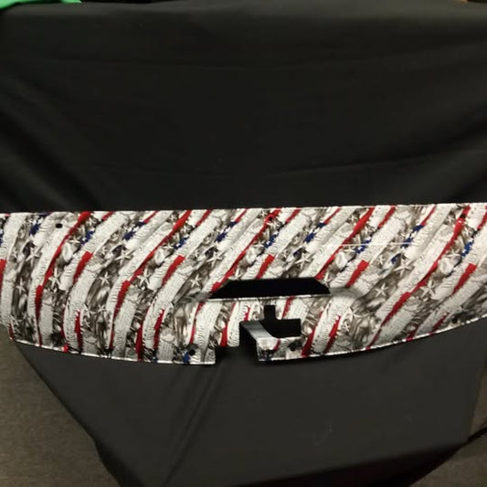Custom We The People Torn Hydro Dipped Upper Radiator Cover for Silverado, Tahoe & Cadillac