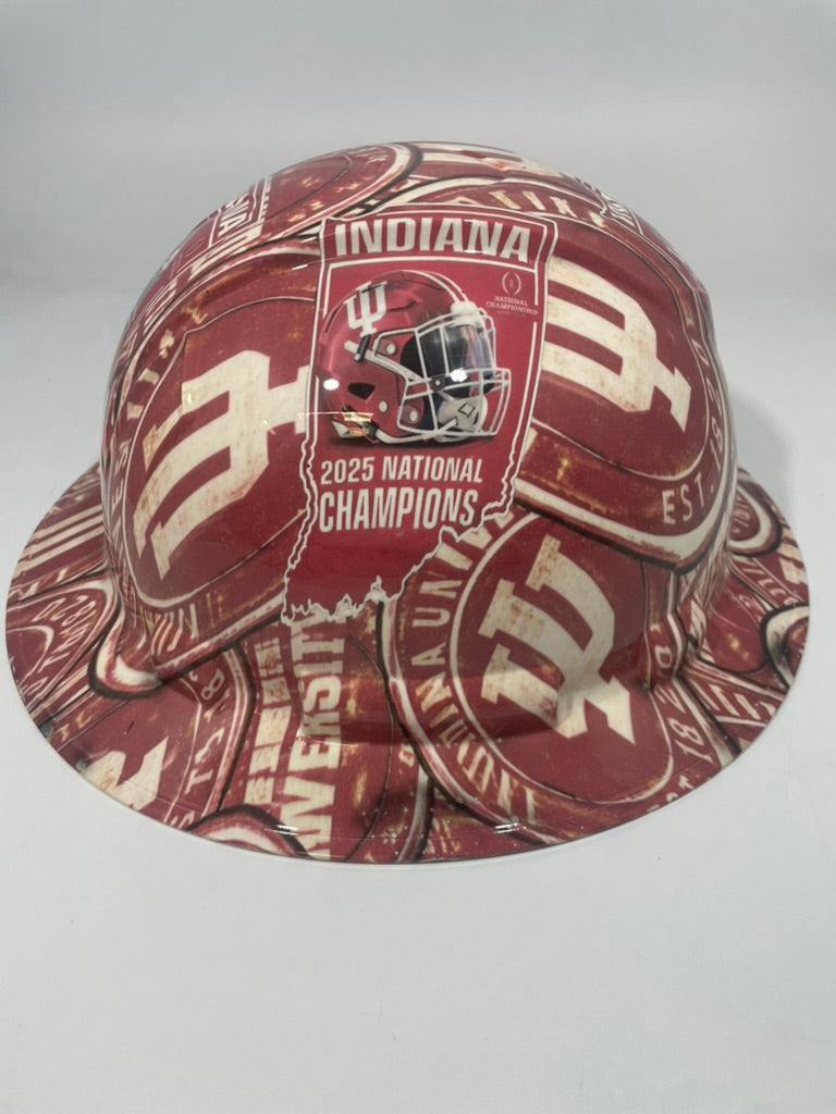 Full Brim Hard Hat Hydro Dipped Indiana Hoosier Champions