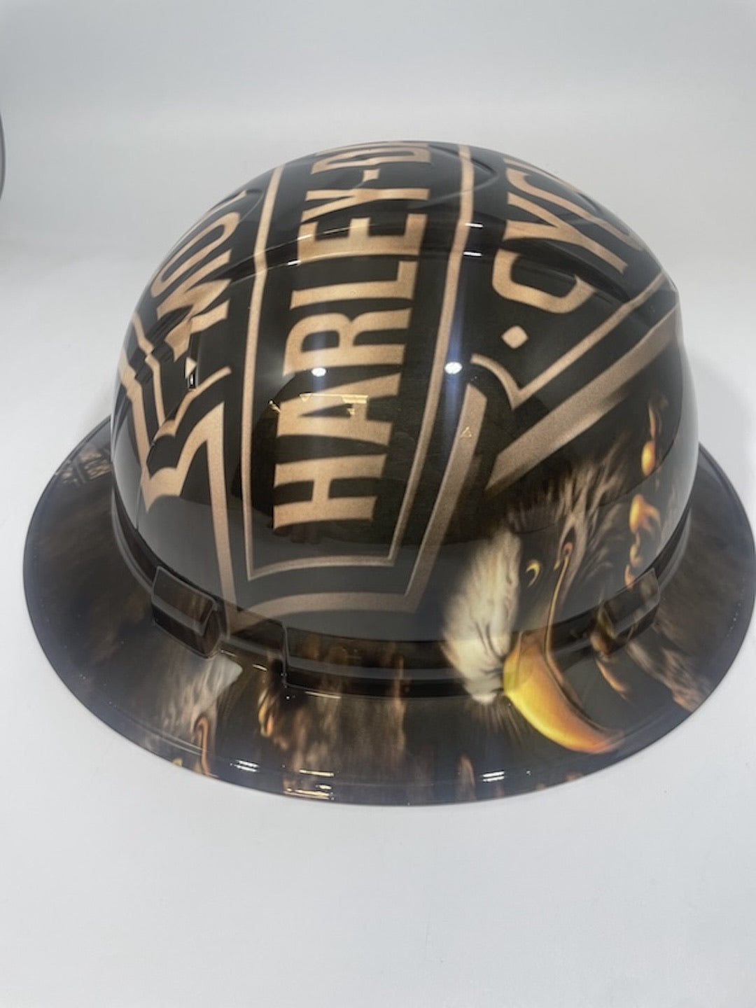 Full Brim Hard Hat Hydro Dipped Harley 1