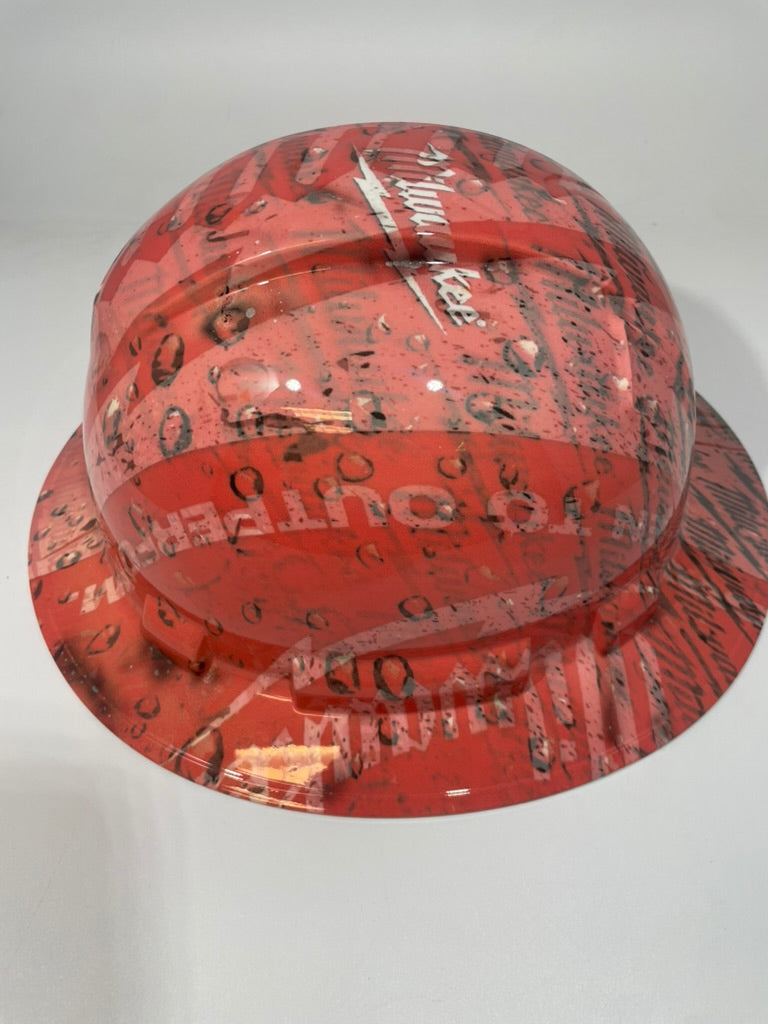 Full Brim Hard Hat Hydro Dipped Milwaukee