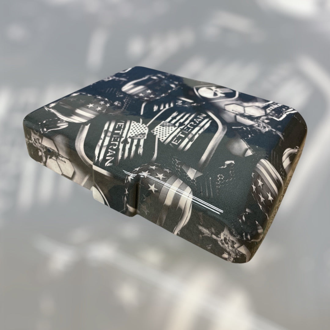 Custom Hydro Dipped Veteran Punisher Fuse Box Lid Cover Charger/Challenger 2015+ Chrysler 2011+
