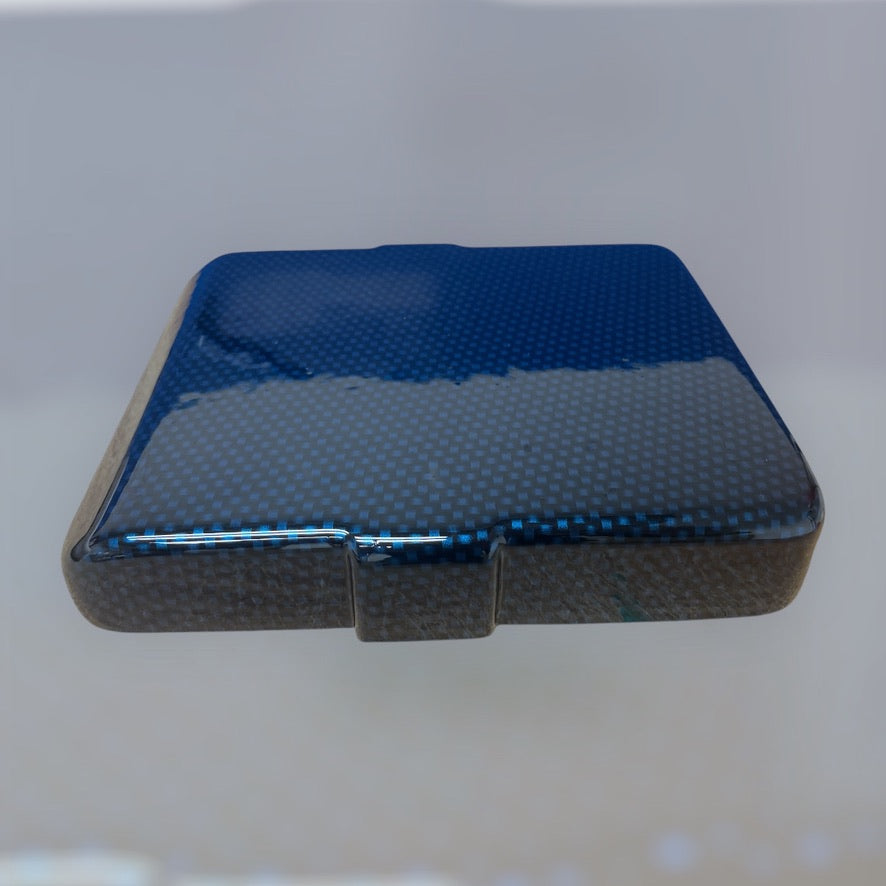 Custom Hydro Dipped Blue Candy Carbon Fiber Mopar Fuse Box Lid Cover Charger/Challenger 2015+ Chrysler 2011+