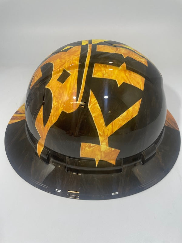 Full Brim Hard Hat Hydro Dipped KING