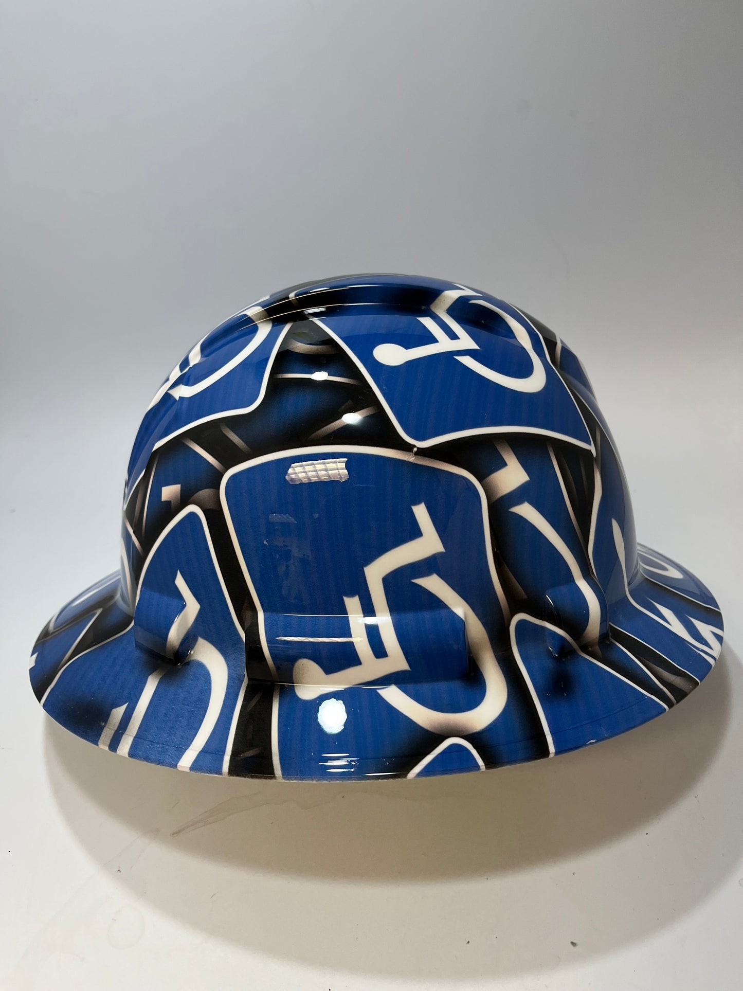 Full Brim Hard Hat Hydro Dipped HANDICAPPED PARKING SIGN