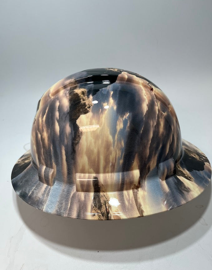 Full Brim Hard Hat Hydro Dipped Jesus The Almighty