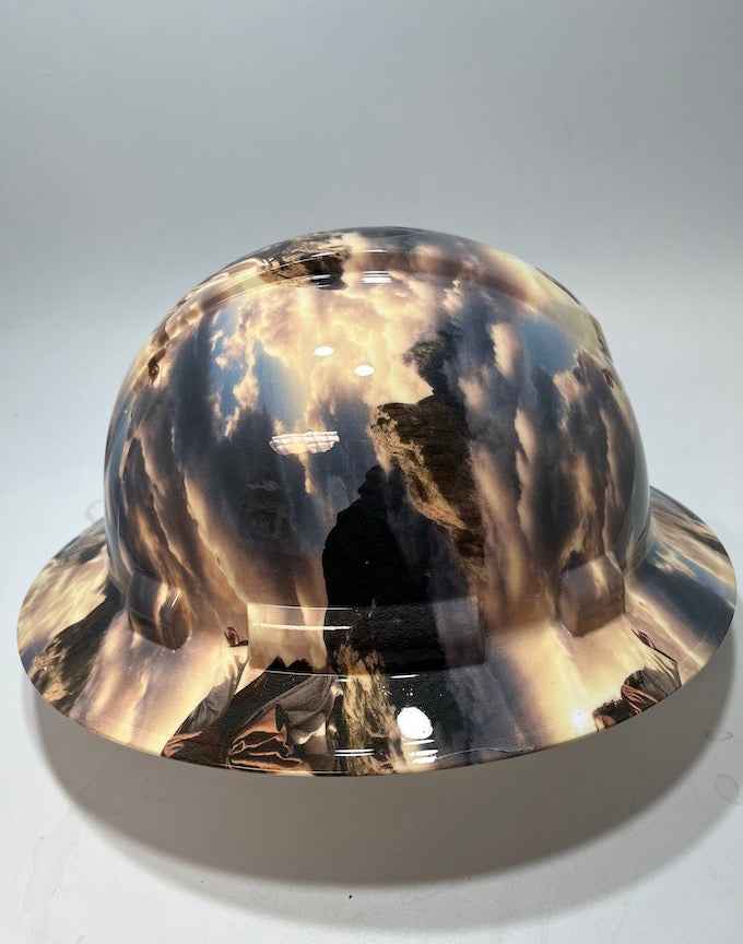 Full Brim Hard Hat Hydro Dipped Jesus The Almighty