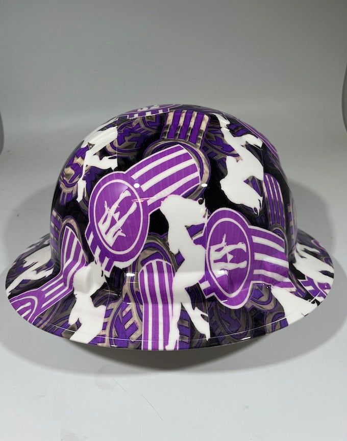 Full Brim Hard Hat Hydro Dipped KENWORTH Purple PANTY DROPPER