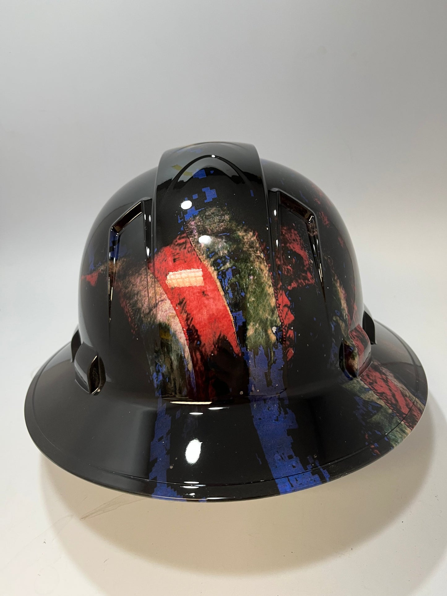 Full Brim Hard Hat Hydro Dipped New AGE GRUNGE USA FLAG