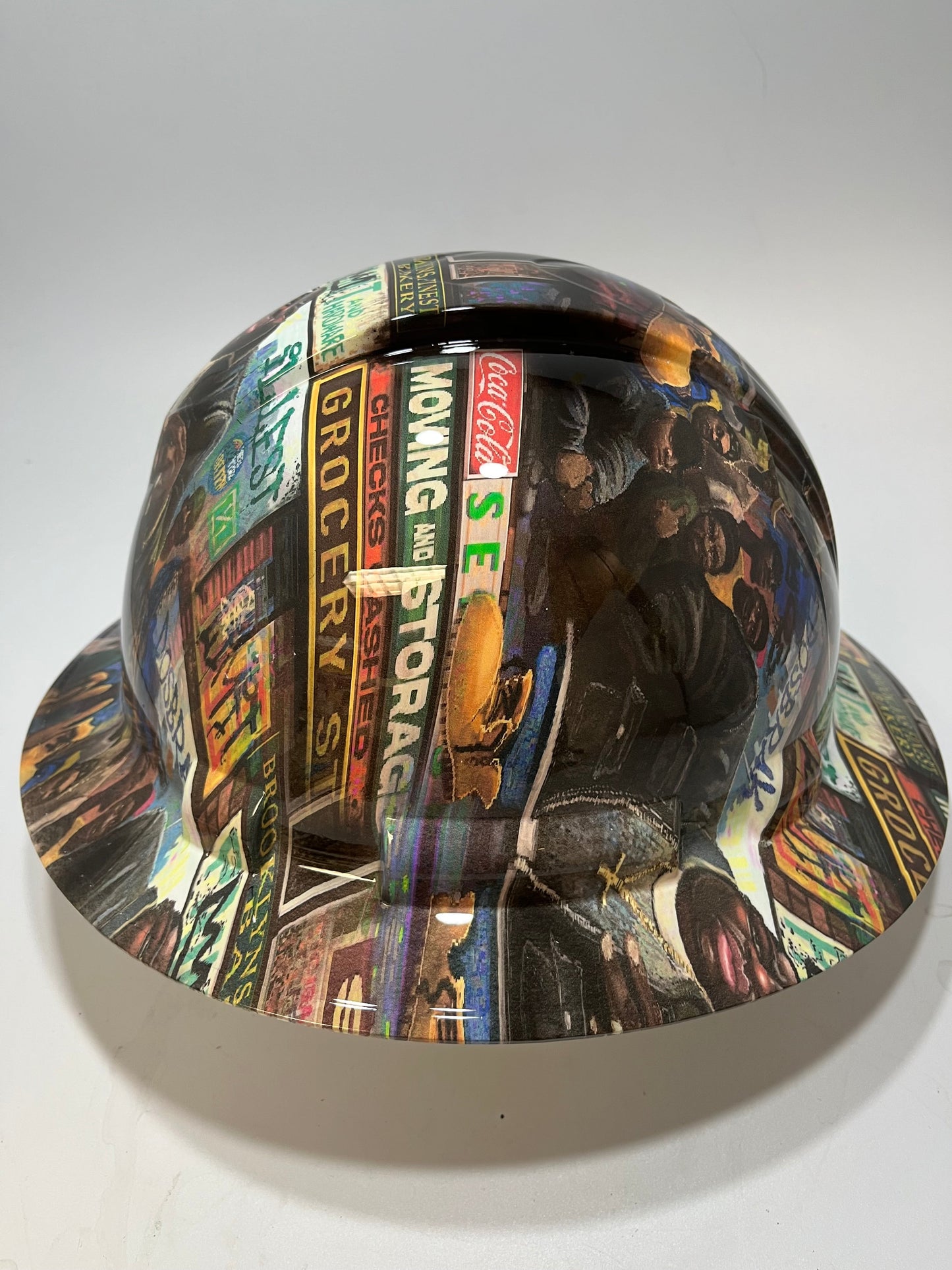 Full Brim Hard Hat Hydro Dipped NOTORIOUS BIG. Biggie