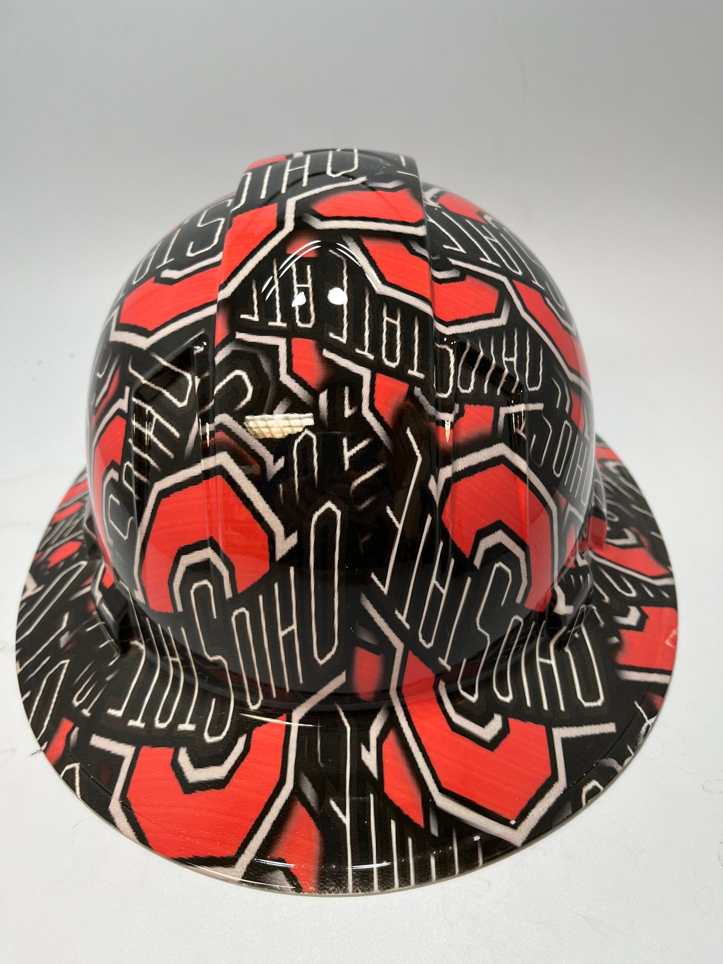 Full Brim Hard Hat Hydro Dipped OSU OHIO STATE