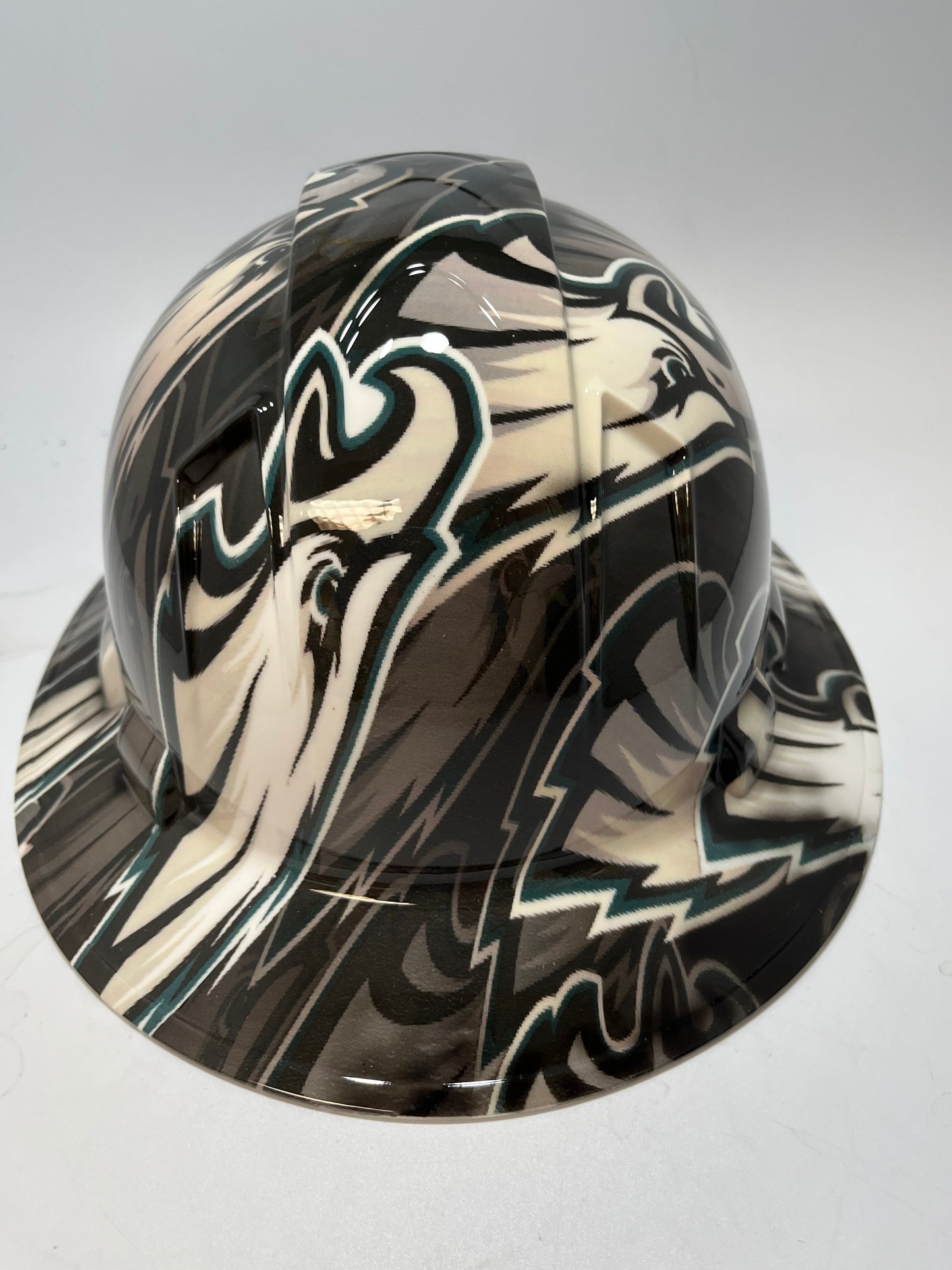 Full Brim Hard Hat Hydro Dipped PHILADELPHIA EAGLES