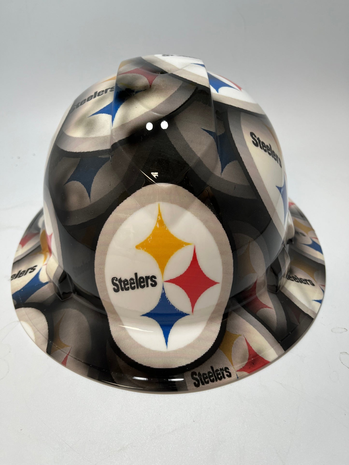 Full Brim Hard Hat Hydro Dipped PITTSBURG STEELERS