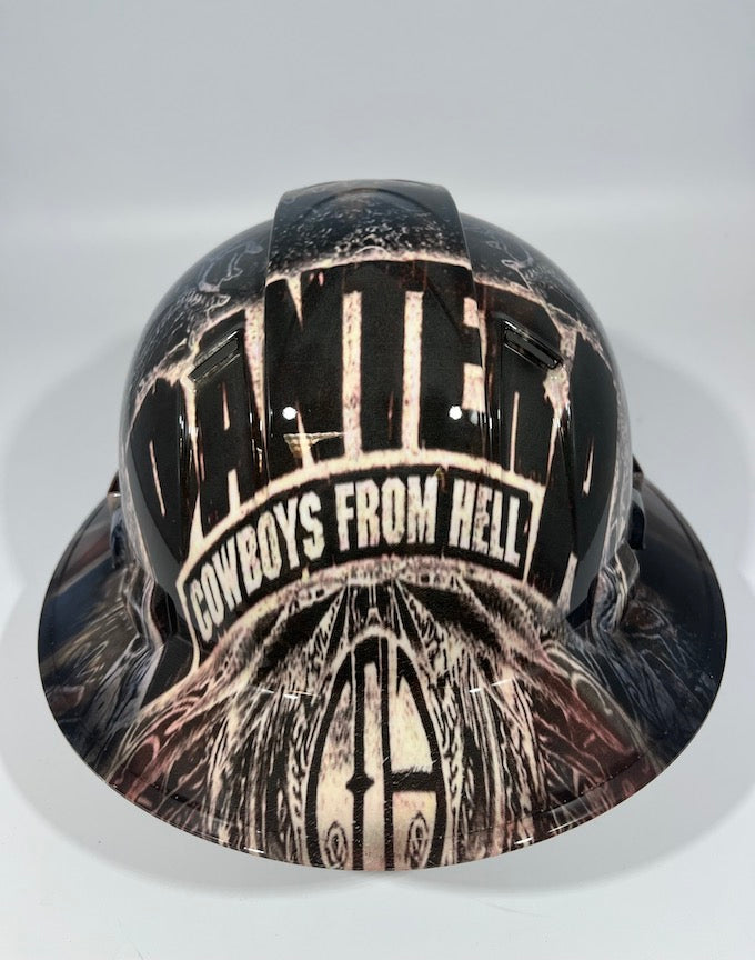 Full Brim Hard Hat Hydro Dipped Pantera