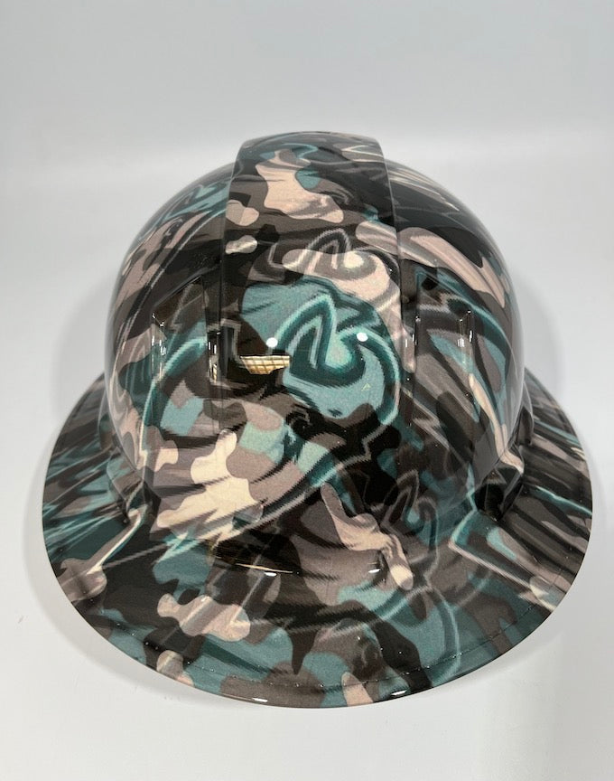 Full Brim Hard Hat Hydro Dipped Philadelphia Eagles Camo