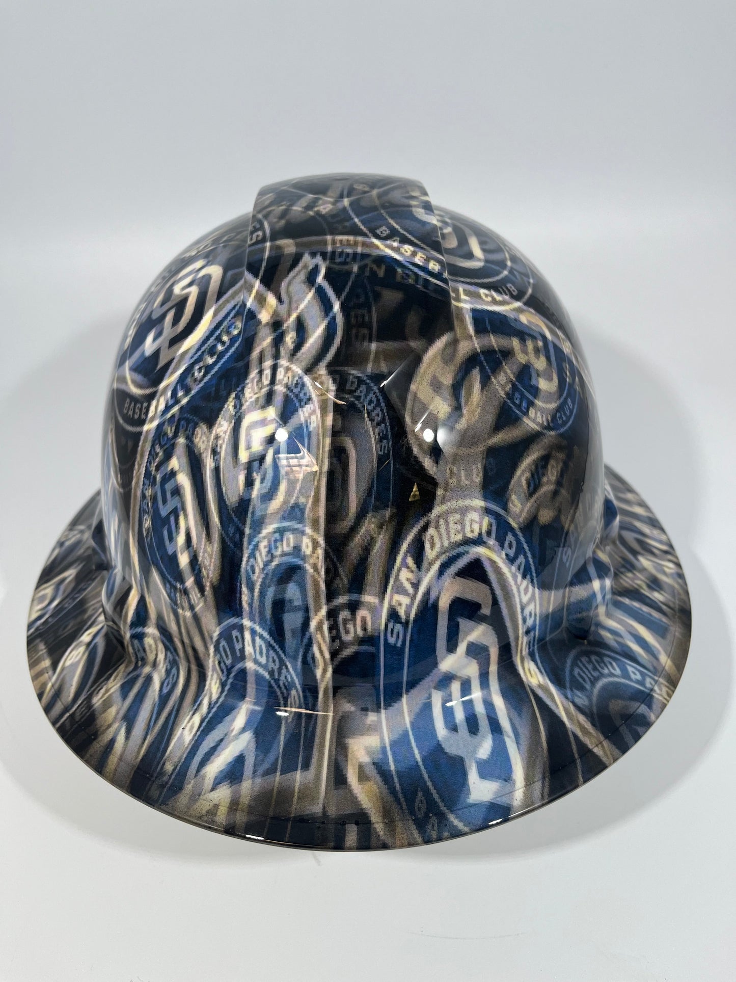 Full Brim Hard Hat Hydro Dipped SAN DIEGO PADRES