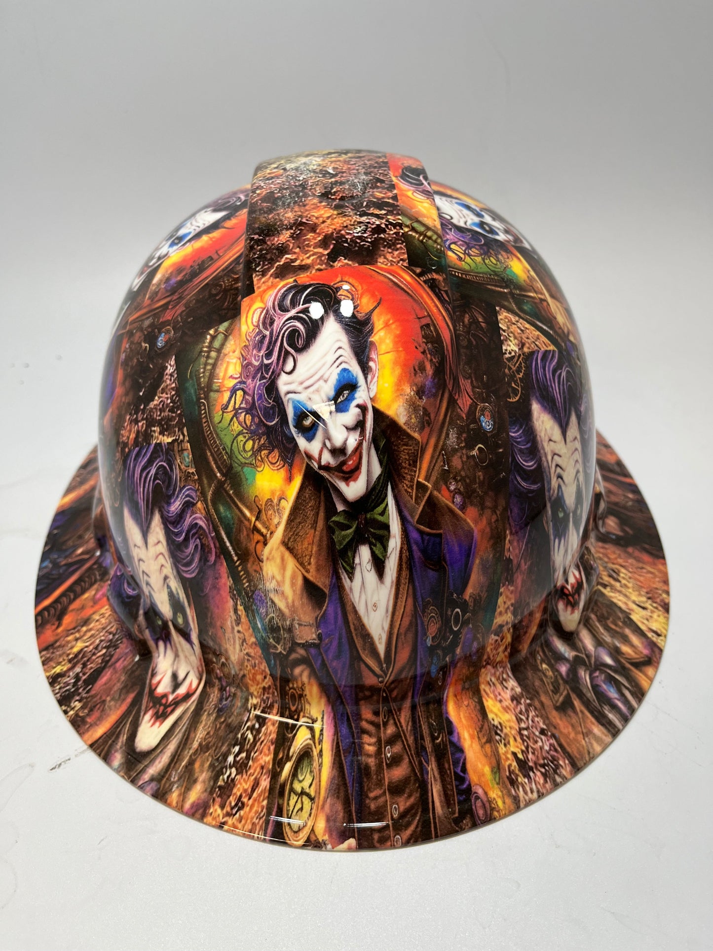 Bad ass hardhat with  hydro dipped comic book design