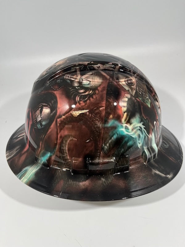 Full Brim Hard Hat Hydro Dipped Slipknot