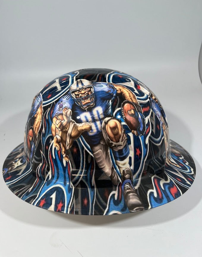 Full Brim Hard Hat Hydro Dipped TENNESEE TITANS