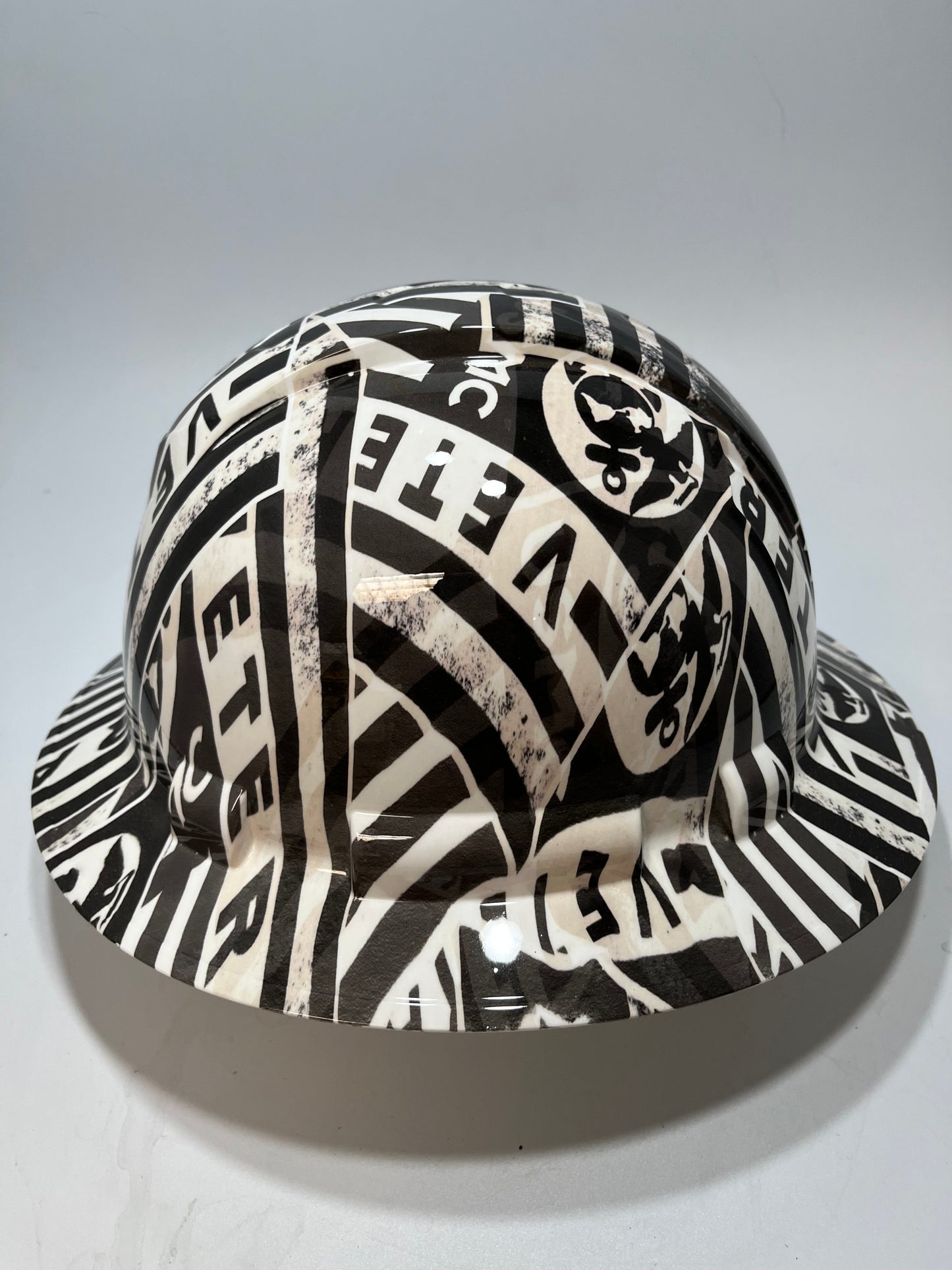 Full Brim Hard Hat Hydro Dipped USMC MARINES VETERAN